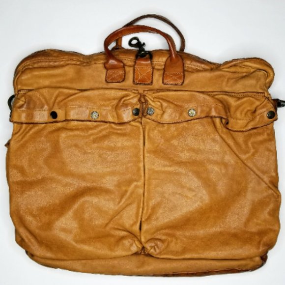 Genuine Vintage Campomaggi Large Leather Briefcase Portfolio Messenger Bag - Picture 7 of 8